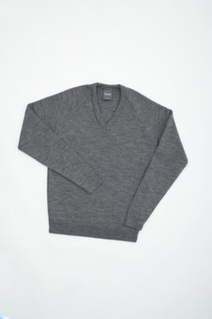 PULLOVER - COURTELLE - GREY, Jumpers & Cardigans, Frobel Independent, Ilford County High