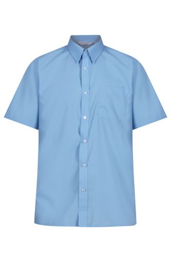 Boys Shirt - Sky- Short Sleeve (Twin Pack), Boys Shirts, Seven Kings High School