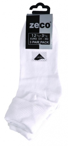 TRAINER SOCKS - WHITE, Socks and Tights, PE Socks