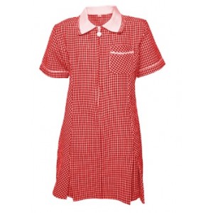 SUMMER DRESS GINGHAM - RED, Summer Dresses, Christchurch Primary School, Newbury Park Primary School, Redbridge Primary School