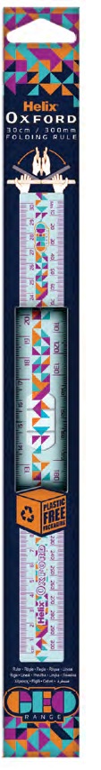 Oxford Geo Ruler - ORANGE, Pencil Cases & Rulers