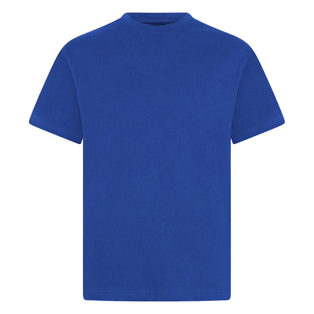 CREW NECK T-SHIRT - ROYAL, PE Polos and T-Shirts, Newbury Park Primary School