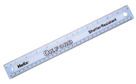 SHATTER RESISTANT RULER, Pencil Cases & Rulers