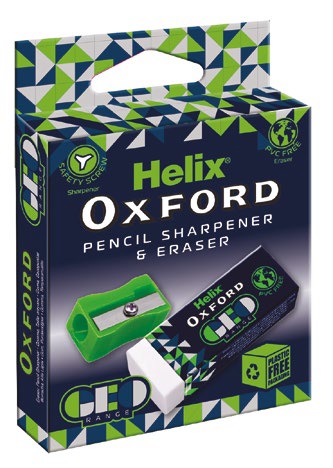 OXFORD GEO ERASER & PS GREEN, Sharpeners & Erasers