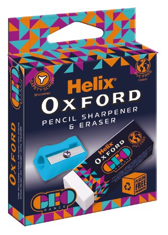 OXFORD GEO ERASER & PS ORANGE, Sharpeners & Erasers