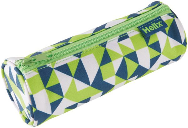 OXFORD GEO PENCIL CASE GREEN, Pencil Cases & Rulers