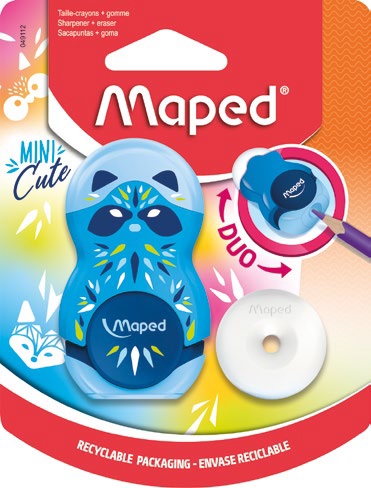 MINI CUTE ERAPS LOOPY BLISTER, Sharpeners & Erasers