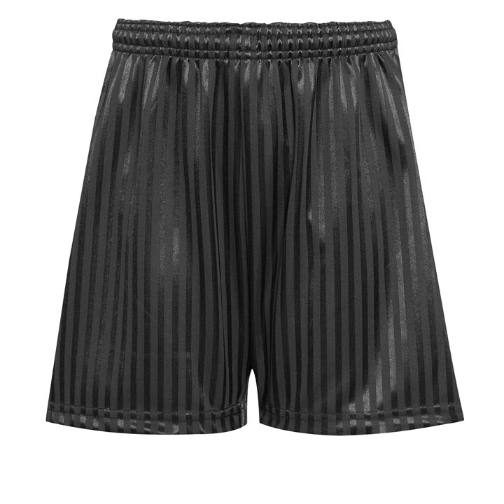 SHADOW STRIPE SHORTS - BLACK, PE Shorts, Frobel Independent, St Bonaventure's, Stratford Academy, Woodbridge High School