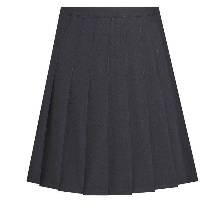 STITCHED DOWN KNIFE PLEAT - BL, Skirts and Pinafores