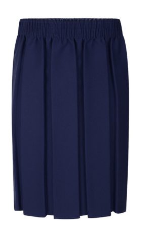 BOX PLEATED SKIRT - NAVY, Skirts and Pinafores, Seven Kings High School, Valentines High School