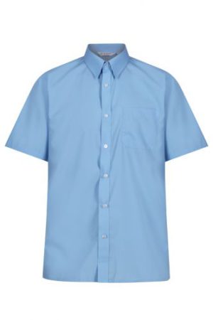 Boys Shirt - Sky- Short Sleeve (Twin Pack), Boys Shirts, St Augustine's Primary School, St Aidan's Catholic Primary Academy, Seven Kings High School