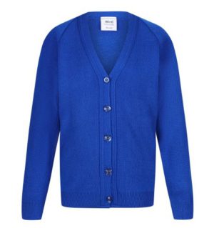 CARDIGAN - ROYAL, Jumpers & Cardigans, St Bedes Primary School, Woodlands Primary School
