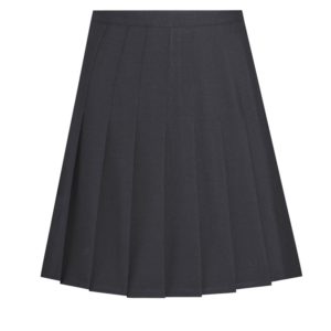 KNIFE PLEAT SKIRT - BLACK, Skirts and Pinafores