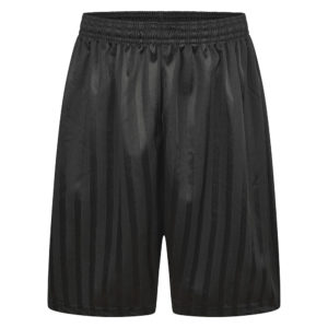 SHADOW STRIPE SHORTS - JUNIOR - BLACK, PE Shorts, St Aidan's Catholic Primary Academy, Christchurch Primary School, Newbury Park Primary School, Parkhill Infants, Redbridge Primary School, Seven Kings High School, St Bonaventure's, St Winefrides, Stratford Academy, Woodbridge High School, Woodlands Primary School