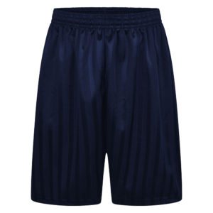 SHADOW STRIPE SHORTS - JUNIOR - NAVY, PE Shorts, Little Heath, Parkhill Juniors, Seven Kings Primary School, Sir John Heron, Ursuline Preparatory Ilford, Woodford County High School