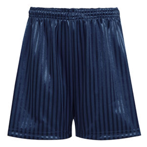 SHADOW STRIPE SHORTS - SENIOR - NAVY, PE Shorts, Woodford County High School