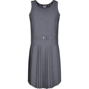 FALSE BELT PINAFORE - GREY, Skirts and Pinafores, St Augustine's Primary School, St Aidan's Catholic Primary Academy, Christchurch Primary School, Newbury Park Primary School, Parkhill Infants, Read Academy, Seven Kings Primary School, Sir John Heron, St Bedes Primary School