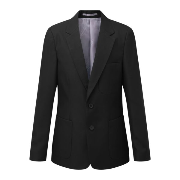 BOYS ECO BLAZER - BLACK, Leventhorpe
