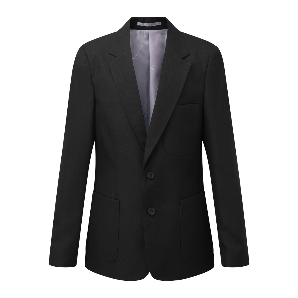 BOYS ECO BLAZER - BLACK, Leventhorpe