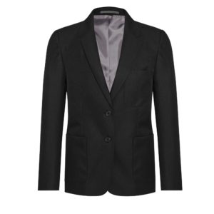GIRLS ECO BLAZER - BLACK, Leventhorpe