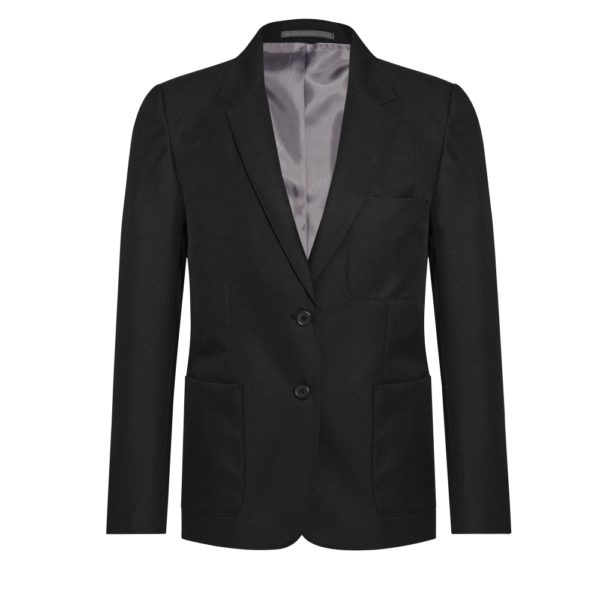 GIRLS ECO BLAZER - BLACK, Leventhorpe