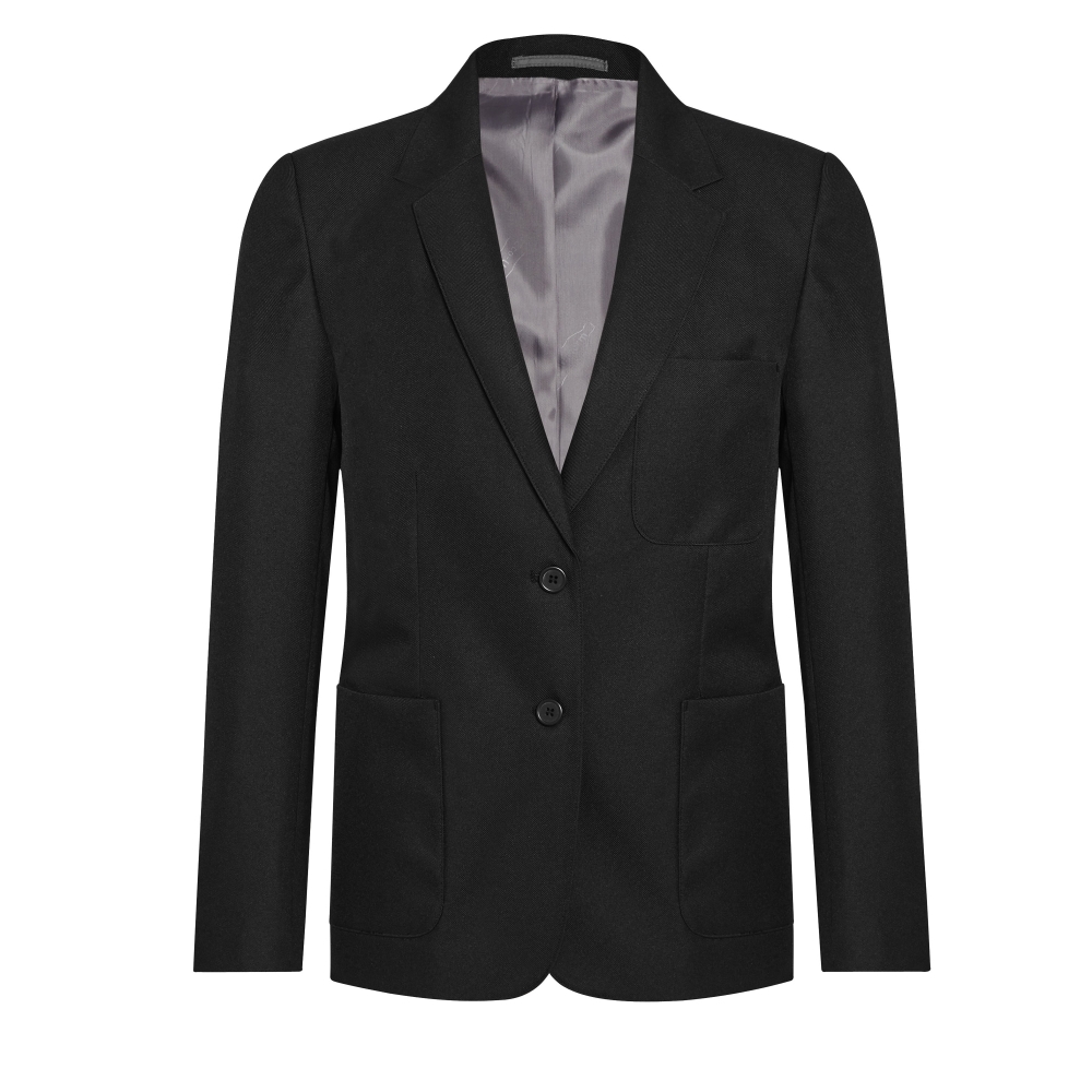 GIRLS ECO BLAZER - BLACK, Leventhorpe