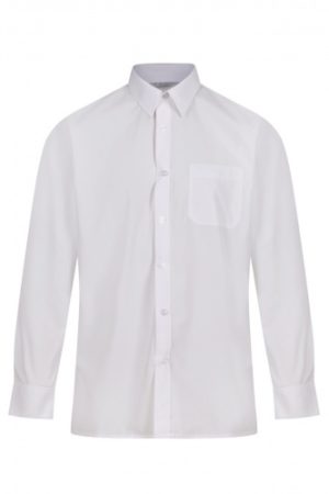 Boys Shirt - White - Long Sleeve (Twin Pack), Boys Shirts, Royal Docks Academy, St Augustine's Primary School, Leventhorpe, Caterham High School, Ilford County High, King Solomon, Newbury Park Primary School, Oaks Park High School, Read Academy, Sir John Heron, St Bedes Primary School, St Bonaventure's, St Winefrides, Stratford Academy, Palmer Catholic Academy, Valentines High School, Woodbridge High School, Woodlands Primary School