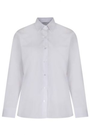 Girls Blouse - White - Long Sleeve (Twin Pack), St Bedes Primary School, St Winefrides, Stratford Academy, Palmer Catholic Academy, Girls Blouses, Royal Docks Academy, St Augustine's Primary School, Caterham High School, Newbury Park Primary School, Oaks Park High School, Valentines High School, Woodbridge High School, Woodlands Primary School