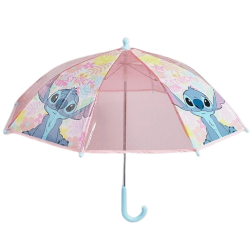 Stitch Pink Blue Floral Umbrel, Umbrellas