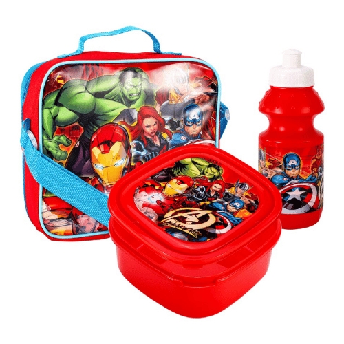Avengers 3 Piece Lunch Bag Set, Kids