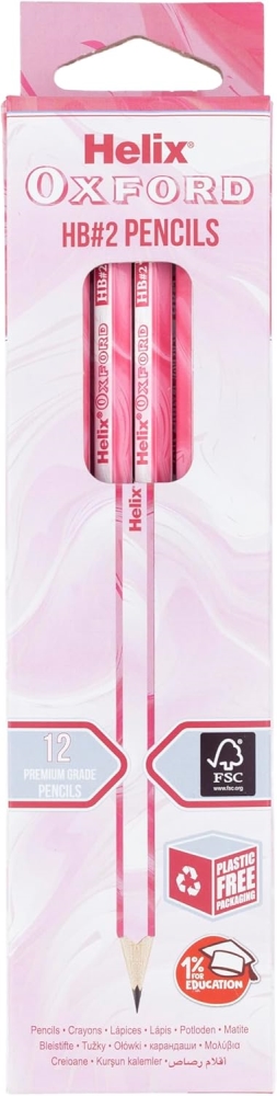 MARBLE PENCILS 12 PACK – PINK, Pens & Pencils