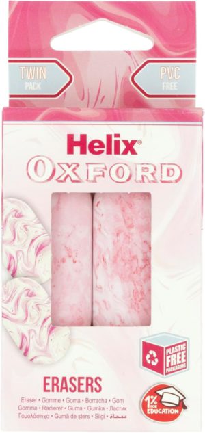 TWIN PACK ERASER – PINK, Sharpeners & Erasers