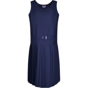 FALSE BELT PINAFORE - NAVY, Skirts and Pinafores, Gearies Primary School